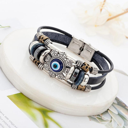 Turkish Blue Eye Alloy Bracelet | Fashion Jewelry