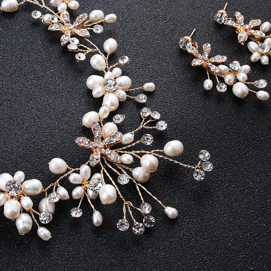 Elegant Pearl Necklace & Earring Set | Fashion Jewelry