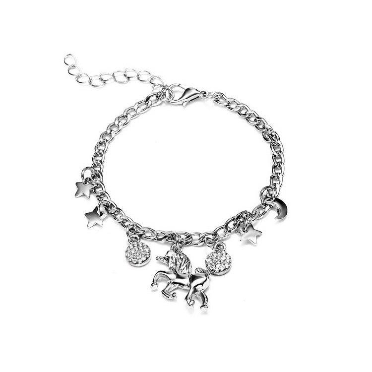 Trendy Gold Unicorn Bracelet | Beach Wear Silver