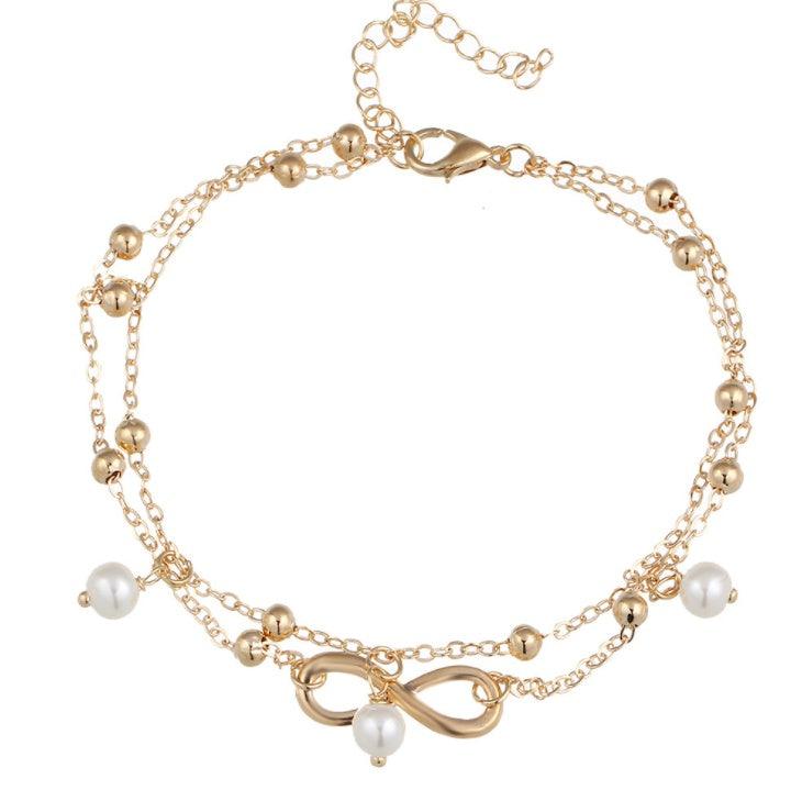 Elegant Infinity Ankle | Beach Collection Golden