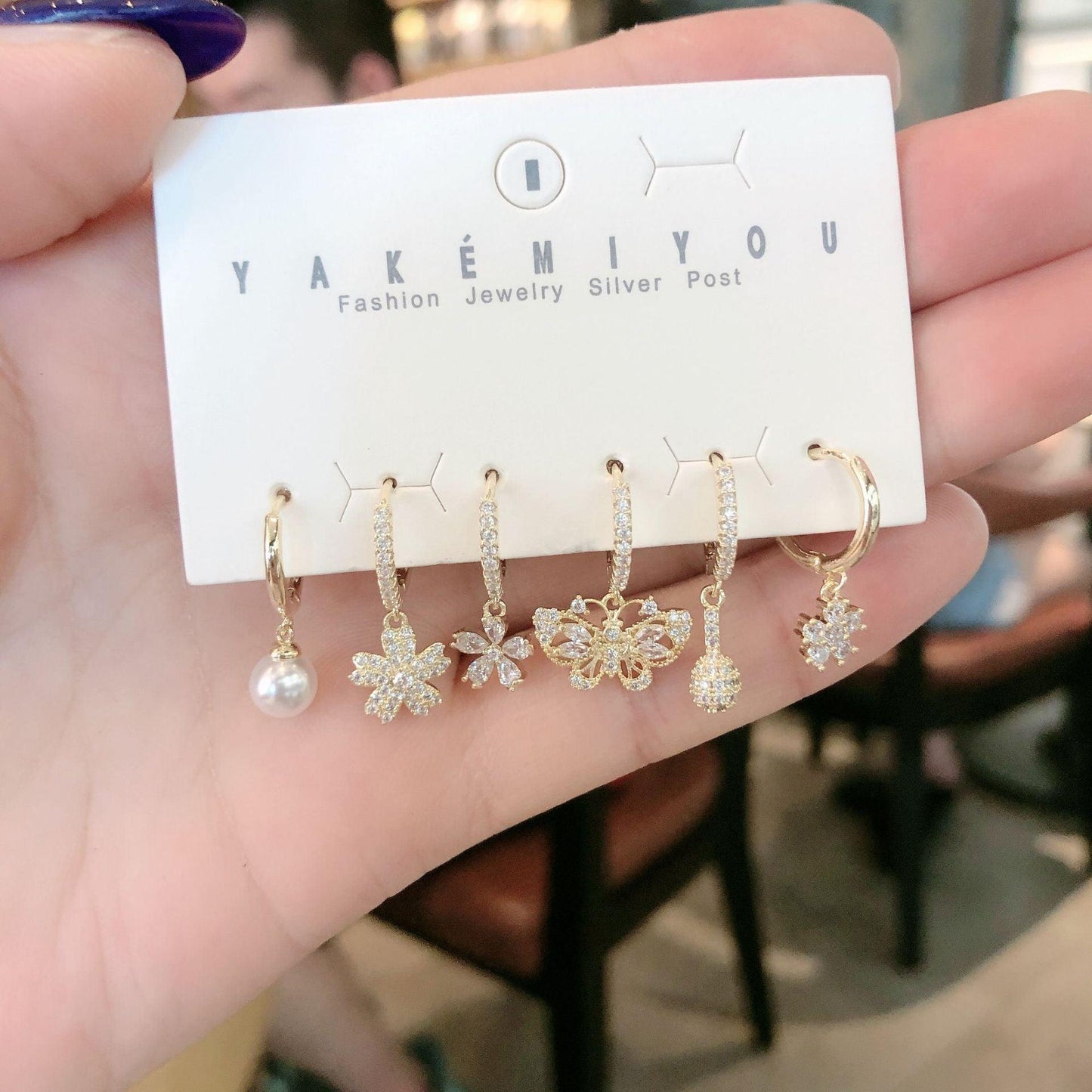 Butterfly Daisy Flower Earring | Daily Wear Earrings Set