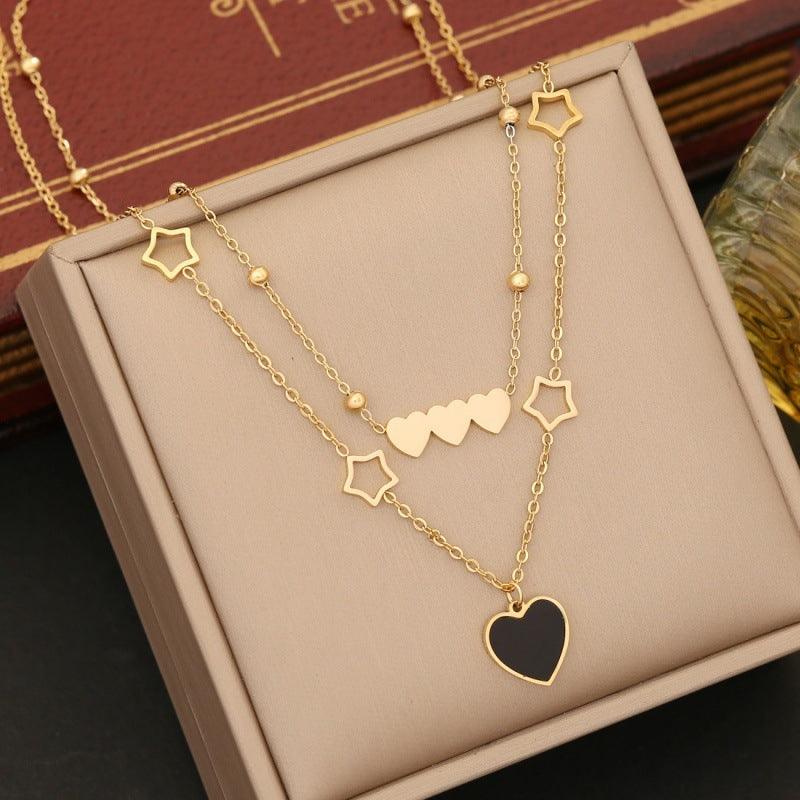 Black Love Jewelry Suit | Daily Wear Necklace