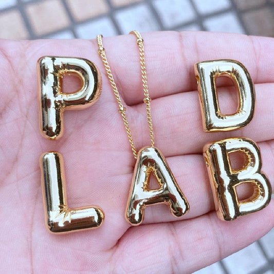 Glossy Letters Pendant Necklace | Fashion Wear