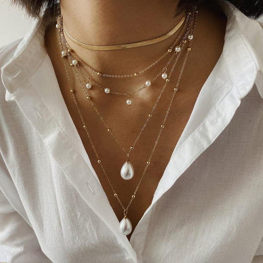 Multi-Element Pearl Necklace | Fashion Collection