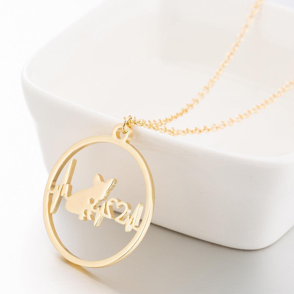 Pet Dog Paw Print Pendant Necklace | Pet Collection