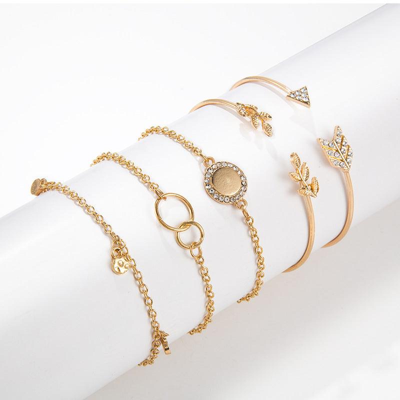 Arrow Leaf Five Piece Bracelet Set | Beach Collection