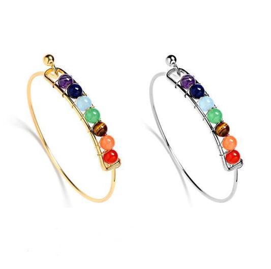 Natural Stones Boho Charm Silver Bracelets | Daily Wear