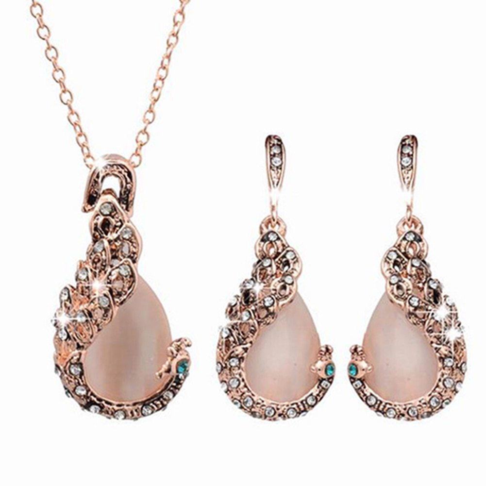 Elegant Waterdrop Rhinestone Jewelry Set | Daily Wear