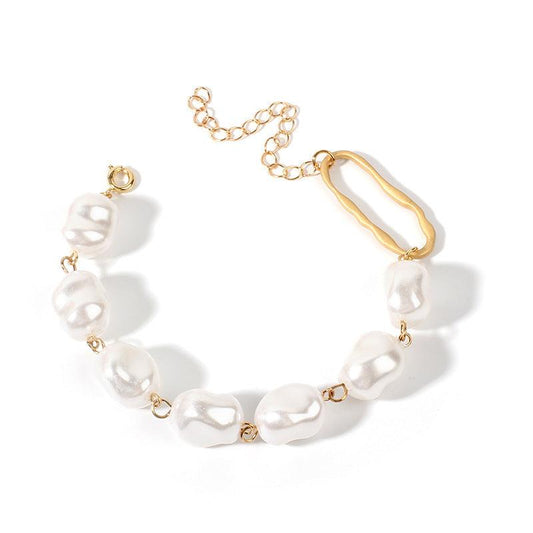 Elegant Baroque Irregular Pearl Bracelet | Daily Wear