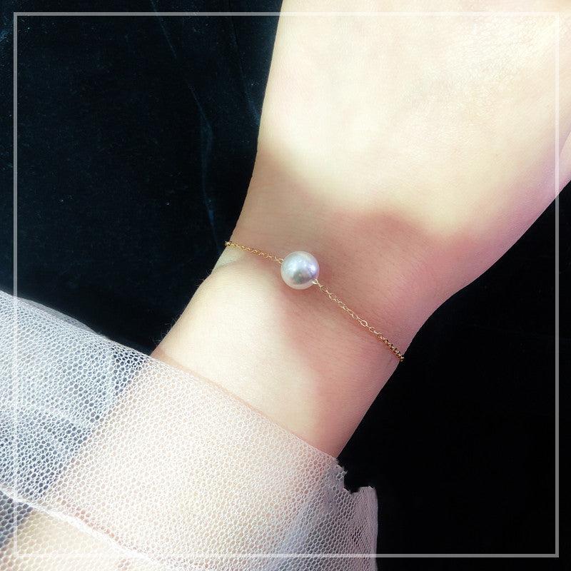 Japanese Akoya Sea Pearl Single Bracelet | Daily Wear