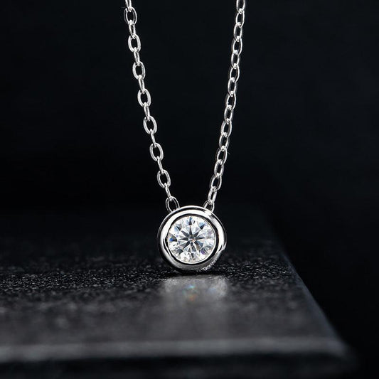 Moissanite Necklace Pendant | Silver Collection