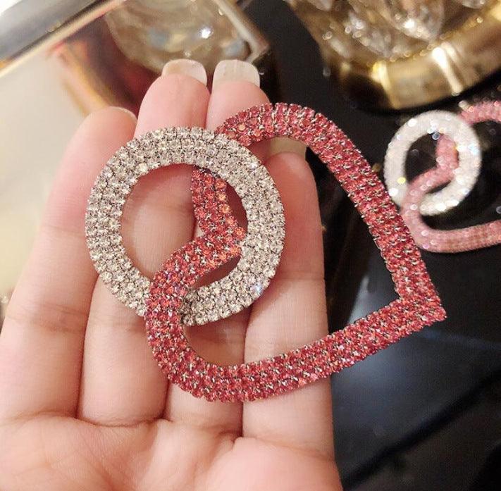 Fashion Peach Heart Earrings