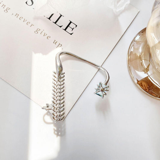 Fashion Wear - Fish Bone Ear Hook | BoldlyBeautifuls Single Right Ear Clip