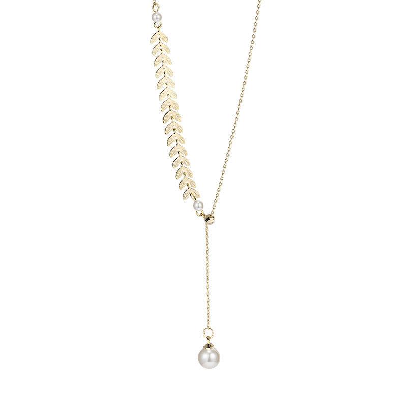Temperament Wheat Ear Clavicle Chain