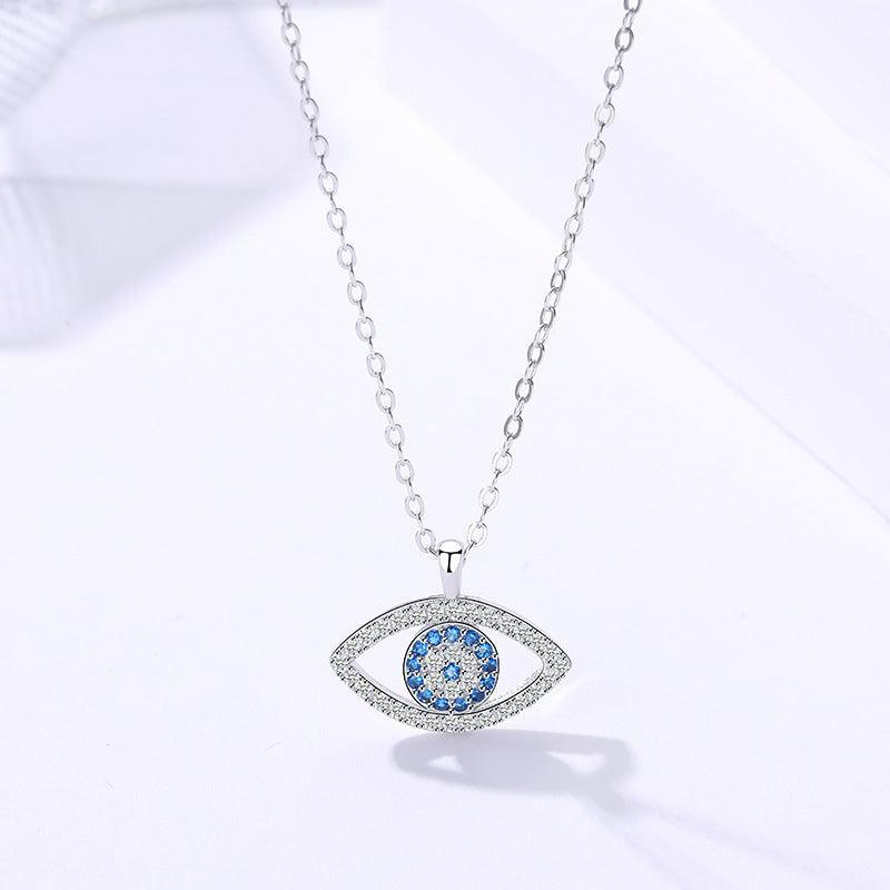 Atmospheric Eye Necklace In S925 Sterling Silver | Daily Wear