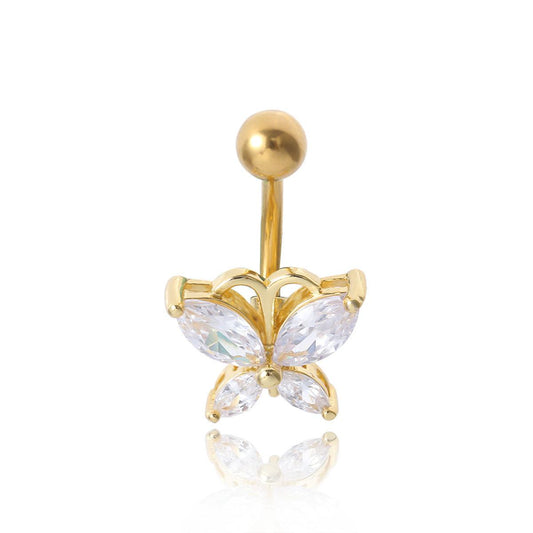 Fashion Butterfly Belly Button | Party Wear Golde