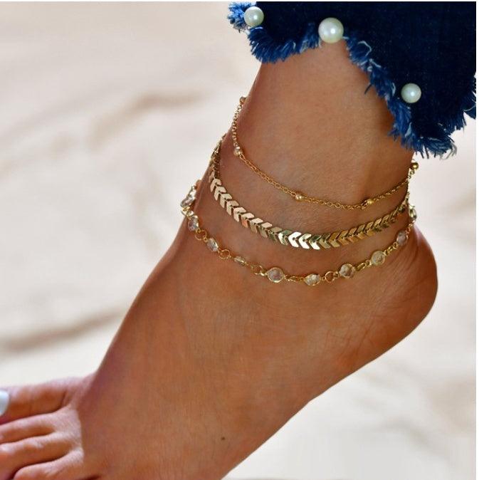Elegant Bohemian Beads Anklets | Beach Wear B