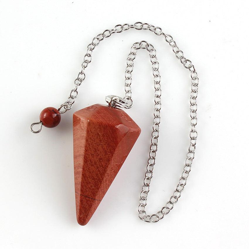 Crystal Hexagonal Cone Pendant Necklace