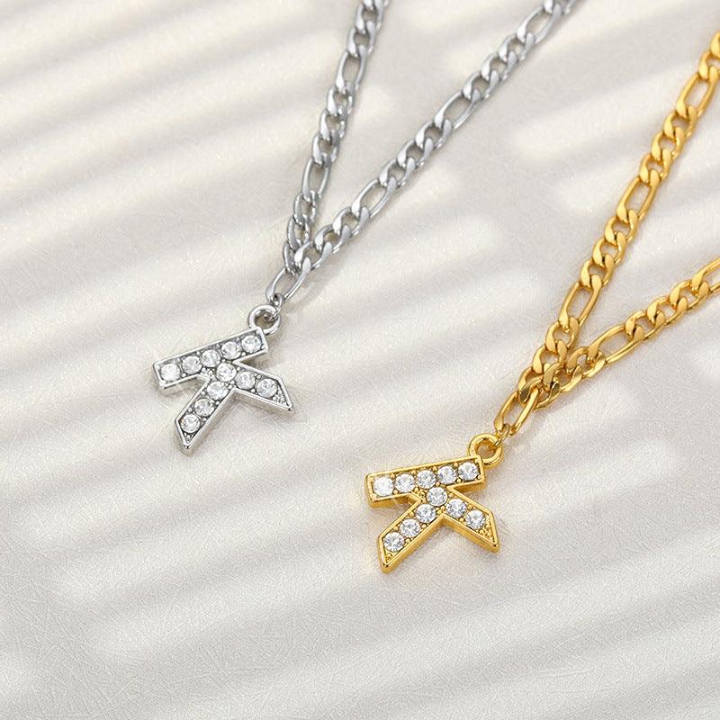 Ancient English Letter Pendant Anklet | Casual Collection Silver K