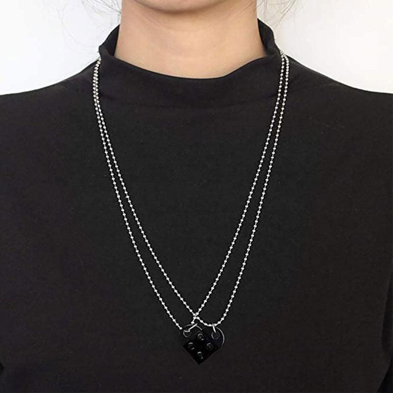 Stitching Heart Necklace | Fashion Wear