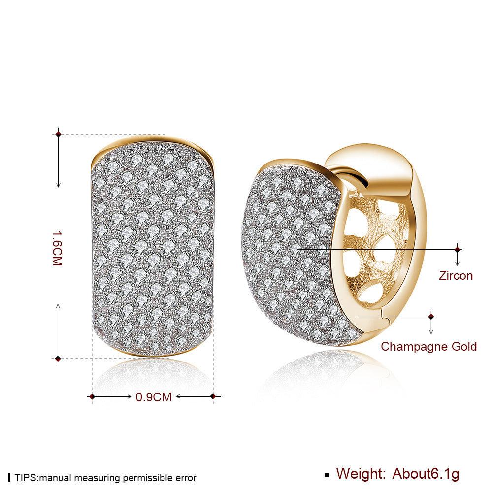 Golden Hoop Earrings | Daily Wear Golden