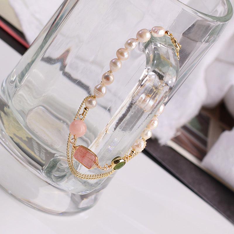 Freshwater Pearl Strawberry Bracelet | Daily Wear