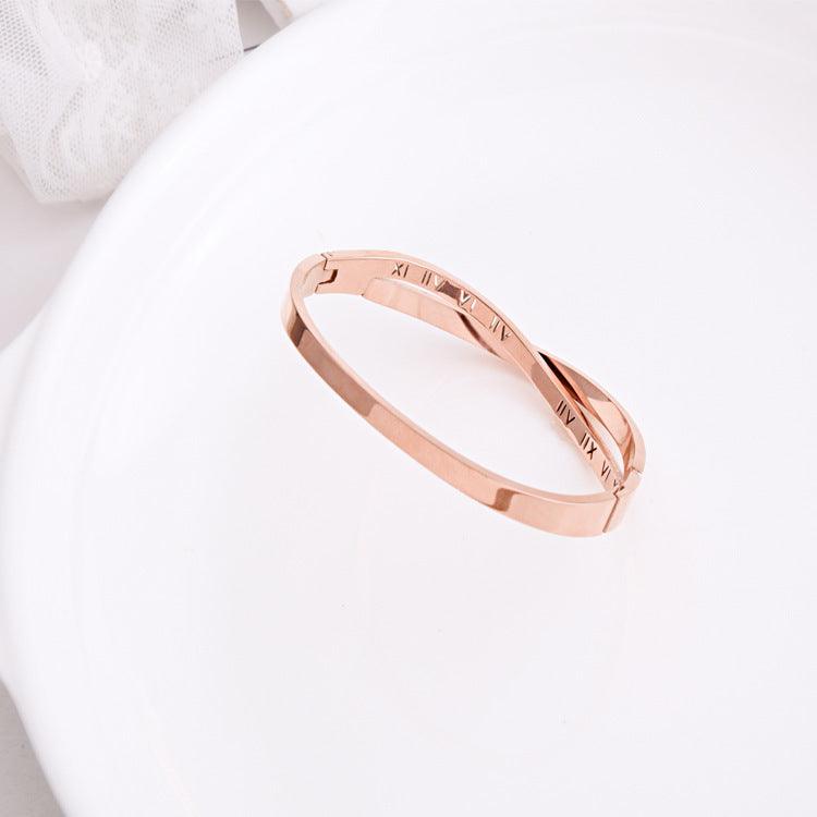 Unique Roman Numbers Diamond Bracelet | Fashion Wear