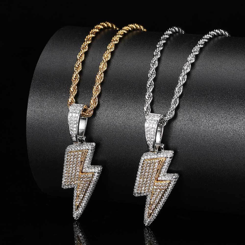 Lightning Hip Hop Pendant & Necklace 2025