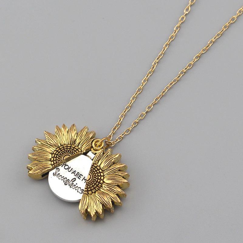 Sunshine Sunflower Necklace Women Jewelry
