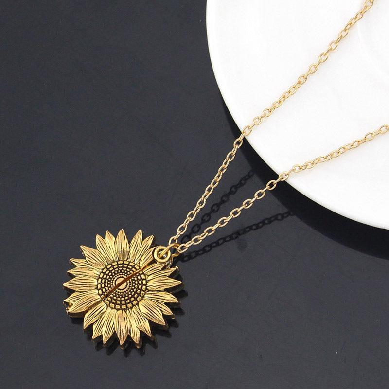 Sunshine Sunflower Necklace Women Jewelry