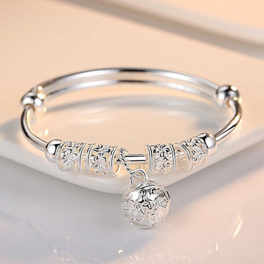 Elegant Running Bead Bracelet | Daily Wear Silver S990 Silver
