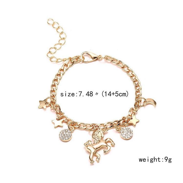 Trendy Gold Unicorn Bracelet | Beach Wear