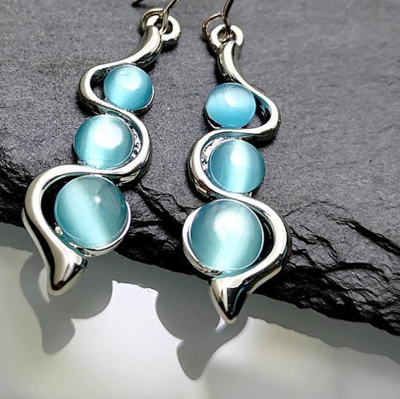 Bohemian Creative Curved Wavy Earrings | Daily Wear