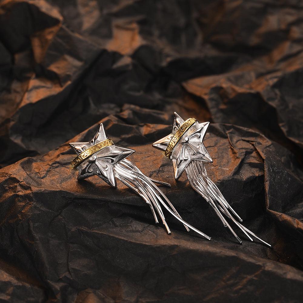 925 Sterling Silver Design Tassel Niche Earrings