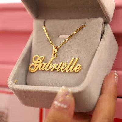 Personalized Name Necklace Custom Jewelry Gold