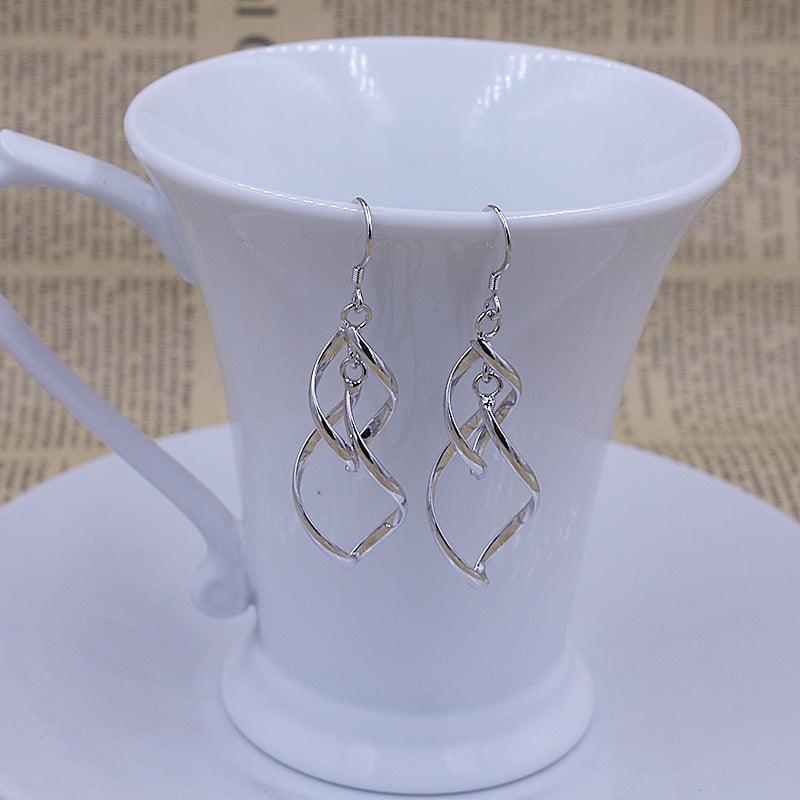 Tremella Silver Plated Leaf Earrings | Daily Wear