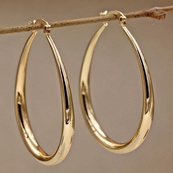 Geometric Oval Earrings | Daily Wear