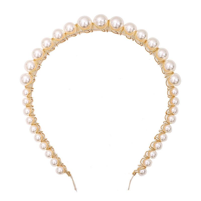 Elegant Thin Pearl Headband | Daily Wear