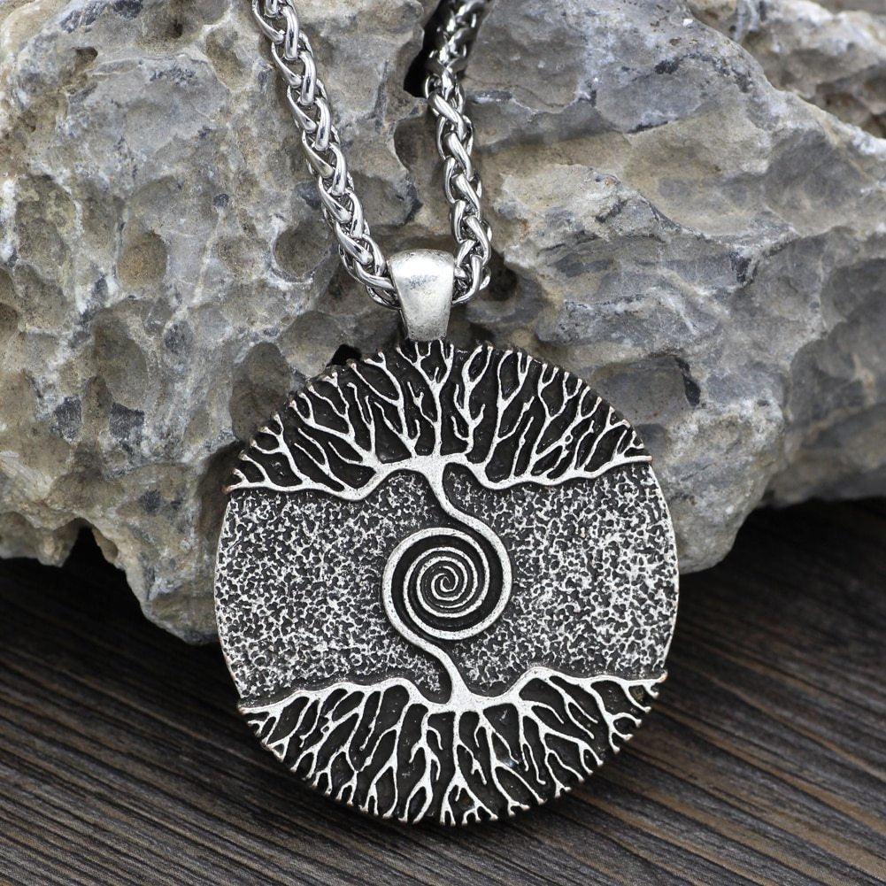 Double-Sided World Tree Pendant Necklace | Fashion Wear