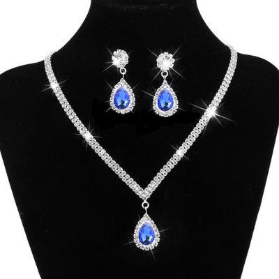 Sophisticated Bridal Jewelry Set | Wedding Collection Blue