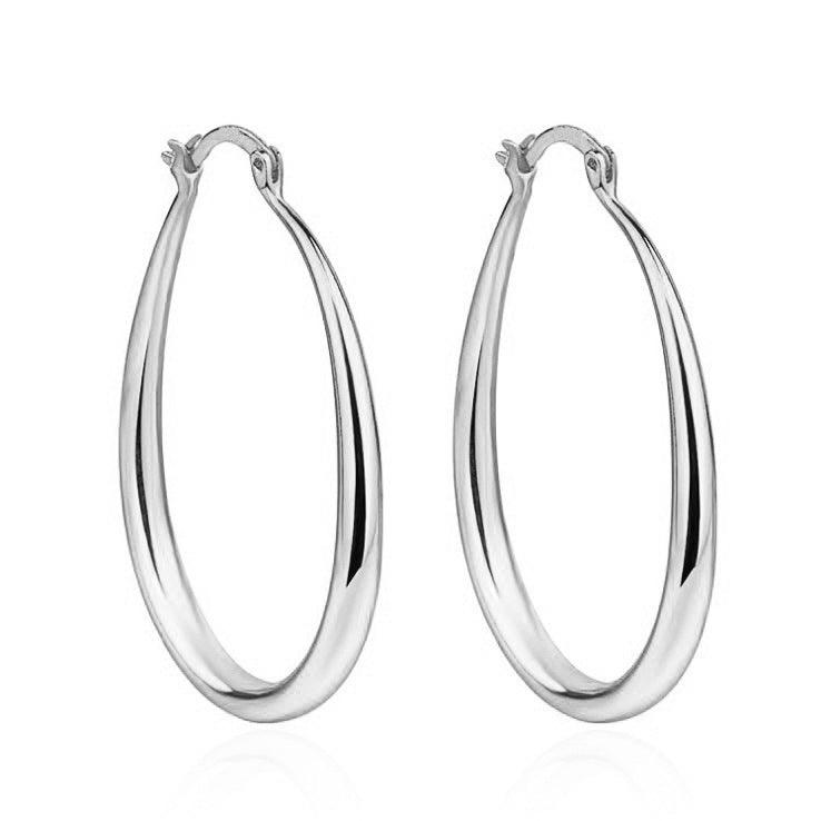 Geometric Oval Earrings | Daily Wear