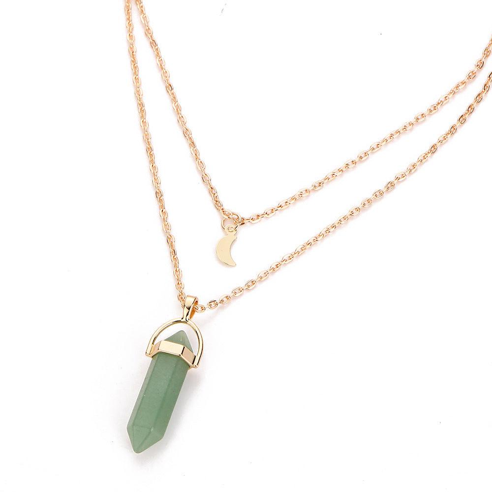 Celestial Goddess Necklace | Fashion Jewelry Green
