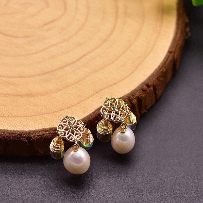 Natural Baroque Edison Pearl Earrings | Daily Wear