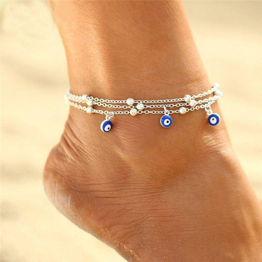 Bead Chain Beach Anklet | Beach Wear