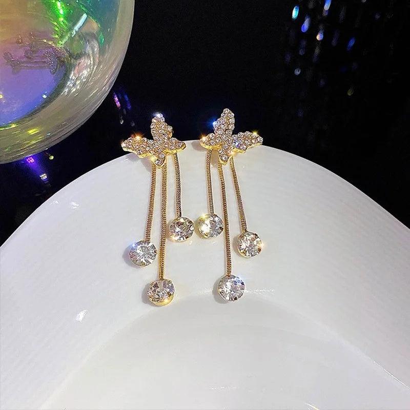Shiny Butterfly Rhinestone Party Jewelry