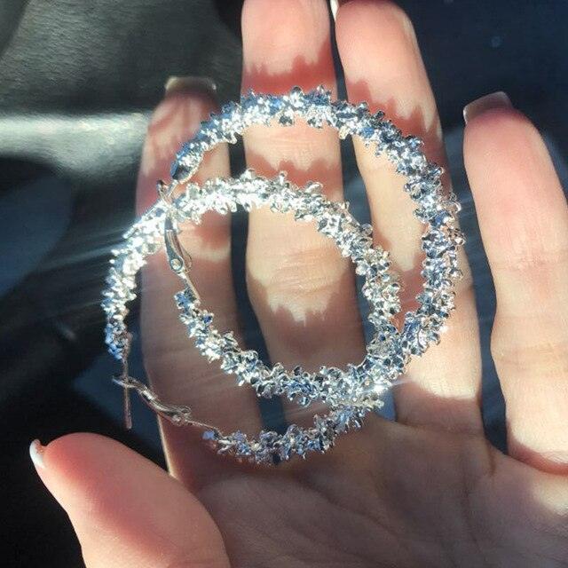 Golden Round Earrings