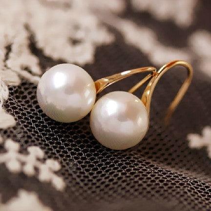 Simple Pearl Earrings For Women | Daily Wear White Pearl B