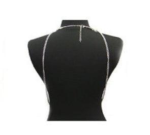 Long Body Fashion Necklace | Party Wear Silver