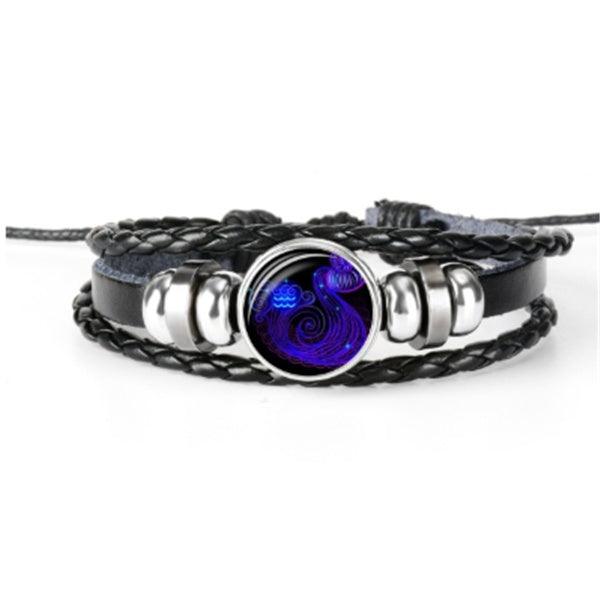 Zodiac Constellation Braided Bracelet | Astro Collection Aquarius