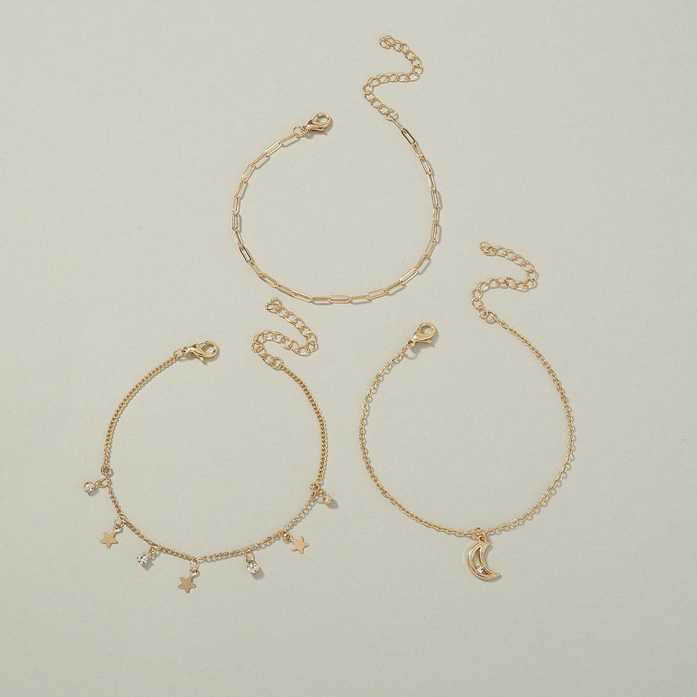 Elegant Star Moon Tassel Bracelet | Beach Collection